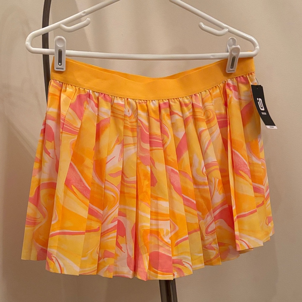 New With Tags Multi Colored Pleated Skort for Pickelball or Tennis